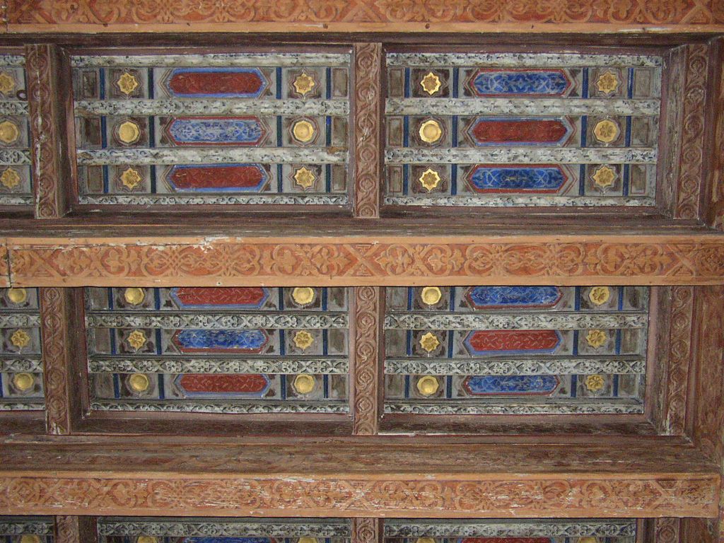 Séville : Plafond à caissons dans la Casa Pilatos