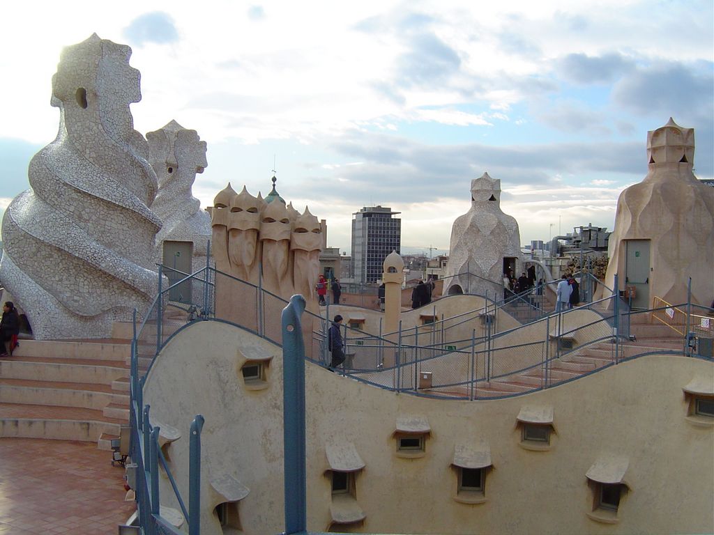 Le toit de la Casa Mila