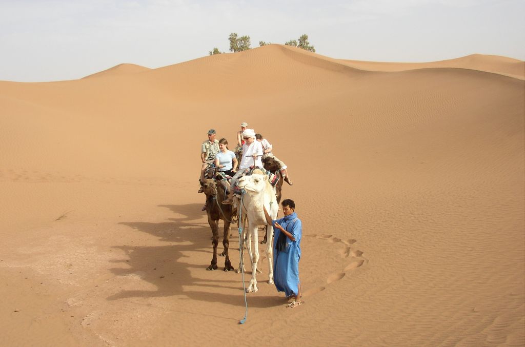 dans les dunes près d'Oulad Driss