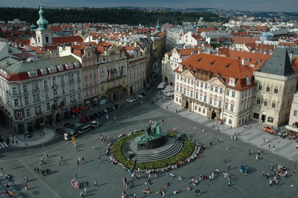 Vues depuis le haut de la tour de l'Hotel de Ville