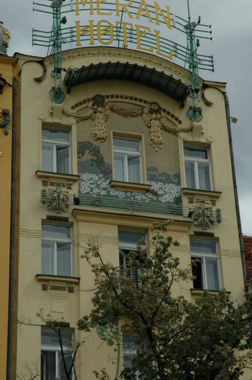 immeubles Art Nouveau sur la place Venceslas