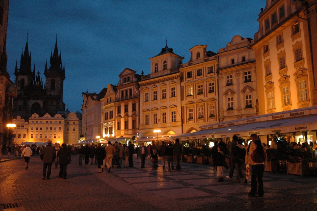 Prague by night