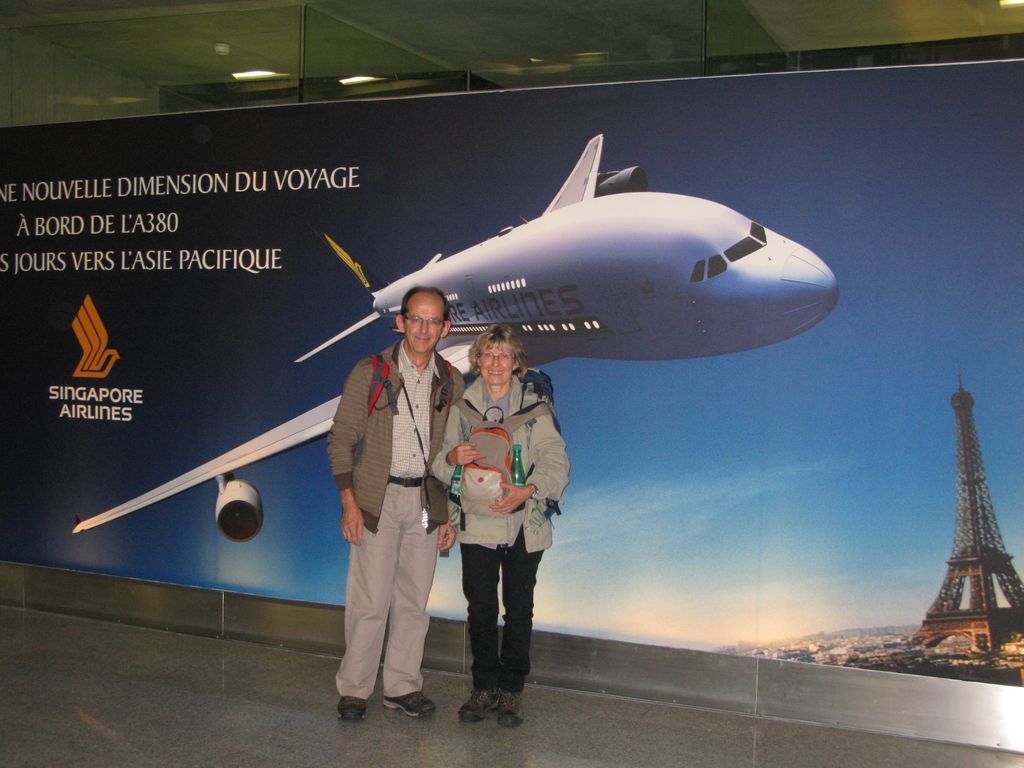 Départ de Roissy, en A380