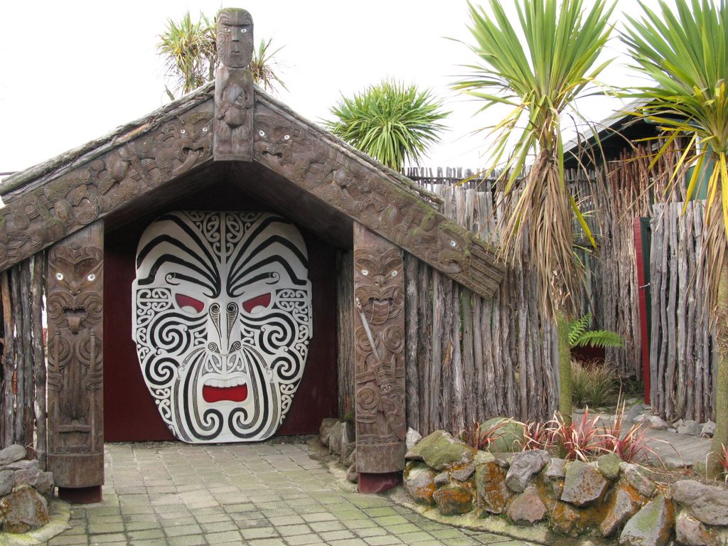 Entrée du site géothermique de "Hell's Gate"
		 (proche de Rotorua)