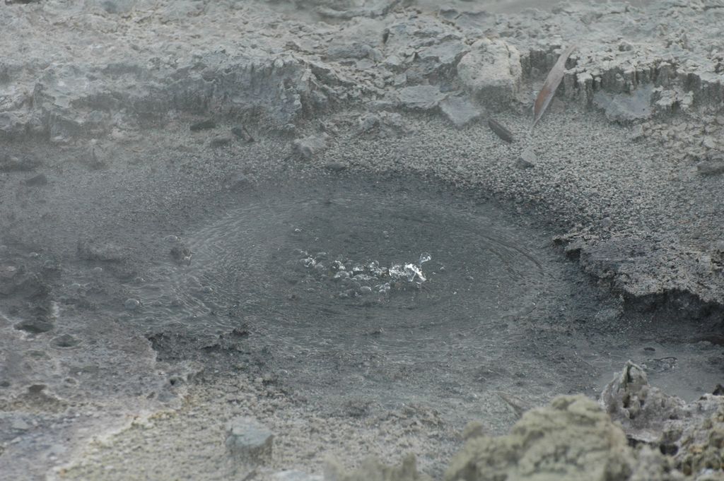 Mare de boue en ébullition