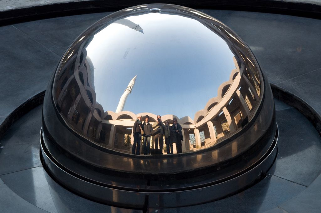 Reflet sur la fontaine