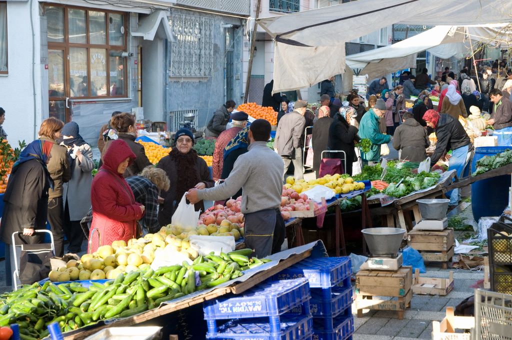 Marché dans Harem