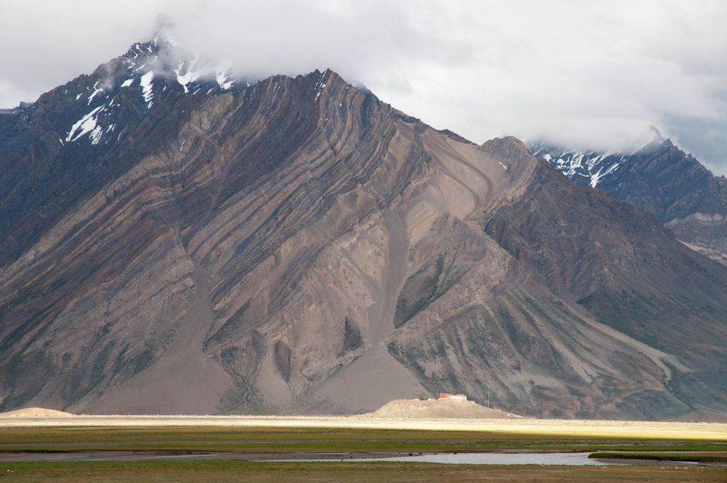 Le monastère de Rangdum au loin