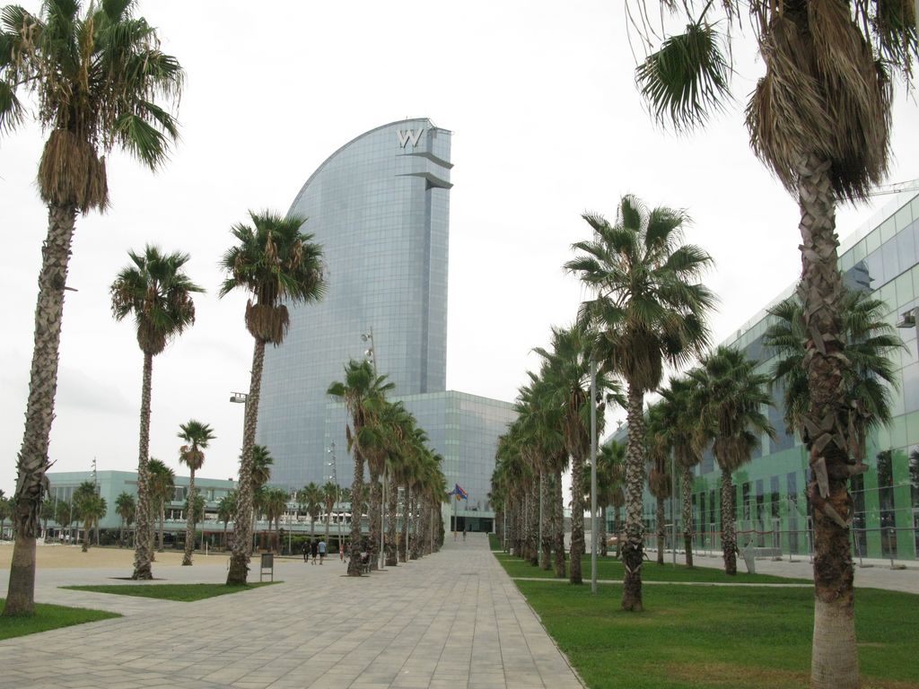 A nouveau, vue sur l'hôtel W Barcelona