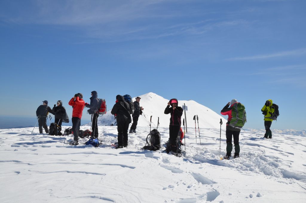 Avant le col, le sommet bien venté de Cugn di Goria à 2385m