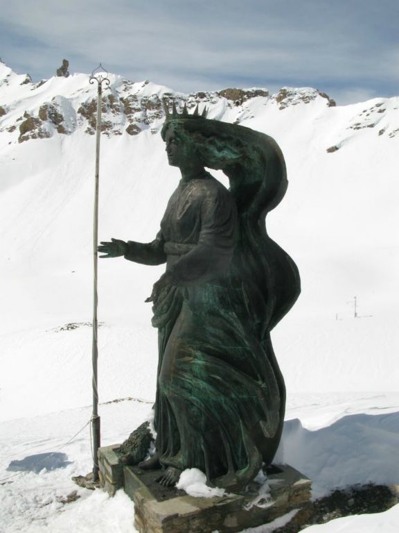 Le col Agel à 2744m (frontière entre l'Italie et la France)