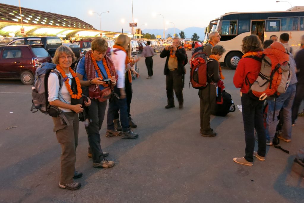 Accueil à l'aéroport de Kathmandu