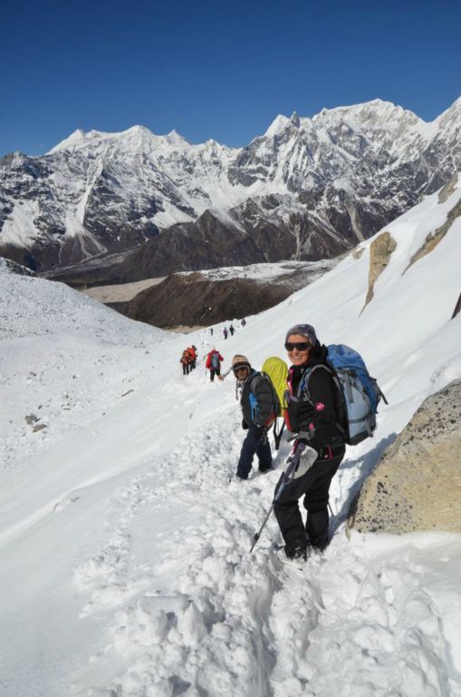 La descente, raide par endroits, et très longue
