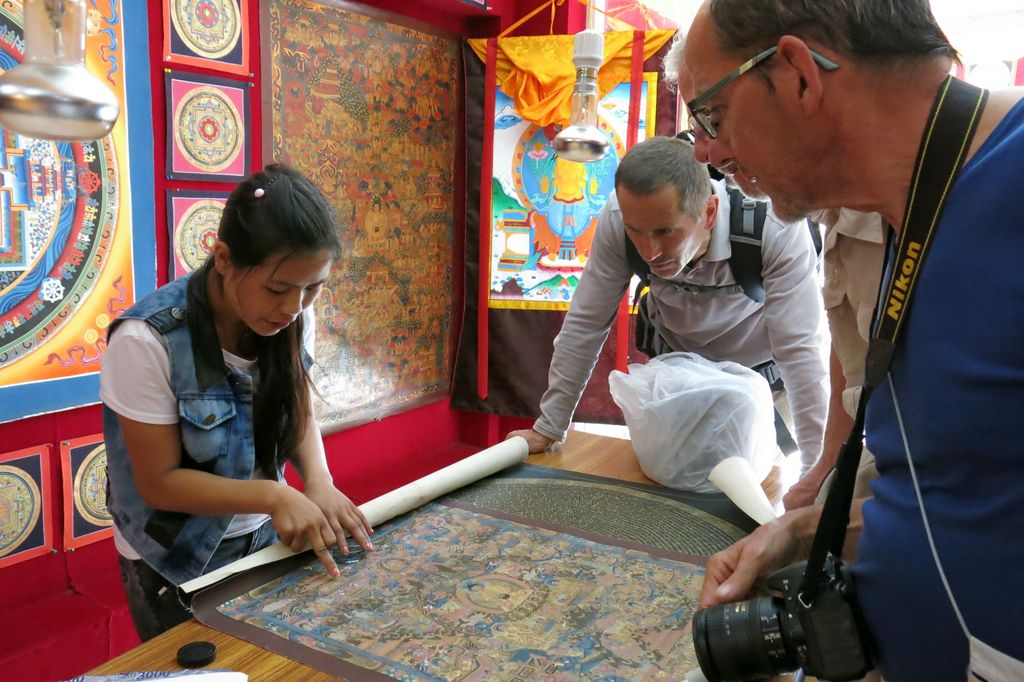Visite d'une école de calligraphie