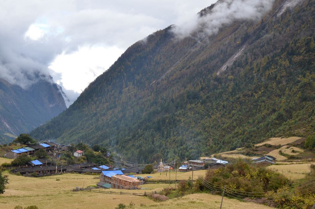 Vue sur l'ensemble du village