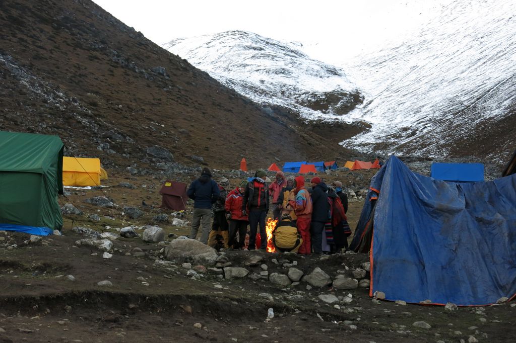 Le soir, à 4460m il ne fait pas très chaud.