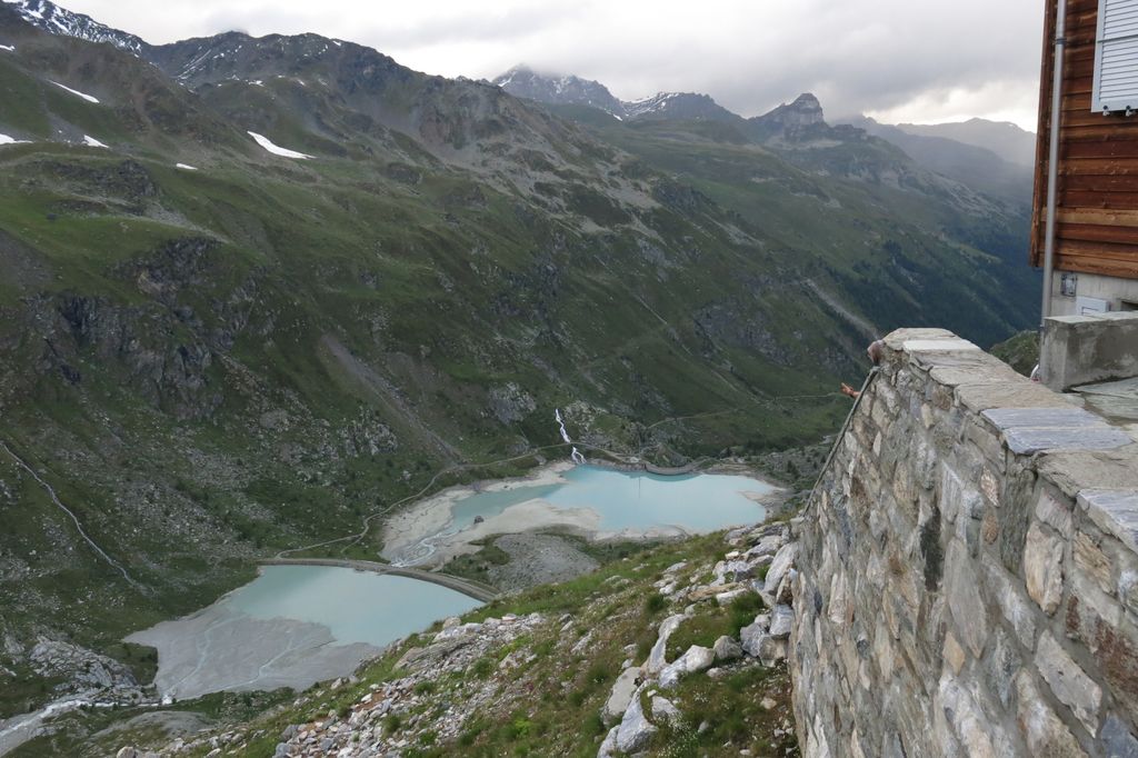 Vue sur notre parcours de la journée depuis la terrasse