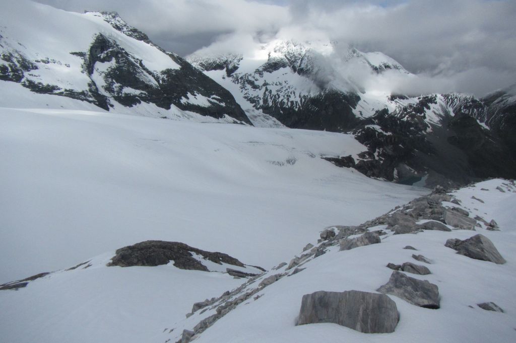 En direction du  glacier Brunegg