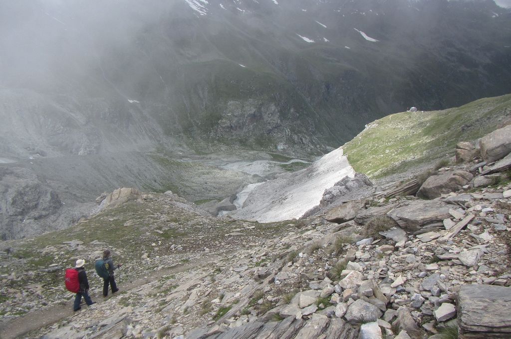 Retour au refuge de Tourtemagne, tout là-bas