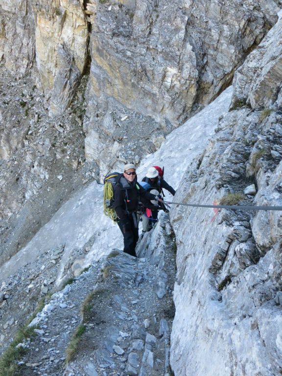 Même début de parcours qu'hier : d'abord le passage avec la main courante