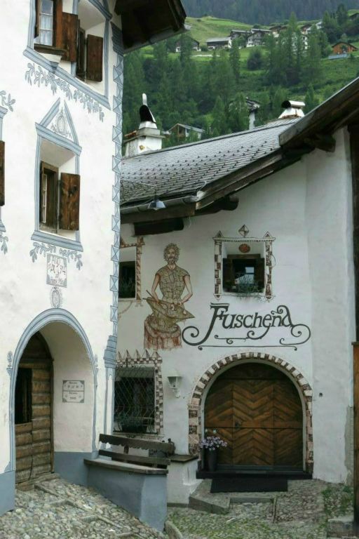 Centre du village de Bergün