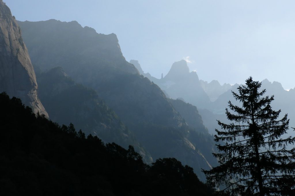Vue sur le massif depuis notre hôtel