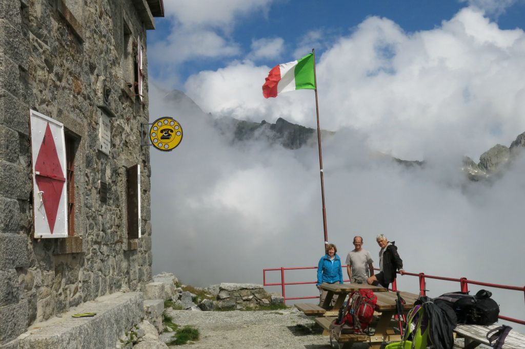Arrivée au refuge Gianetti