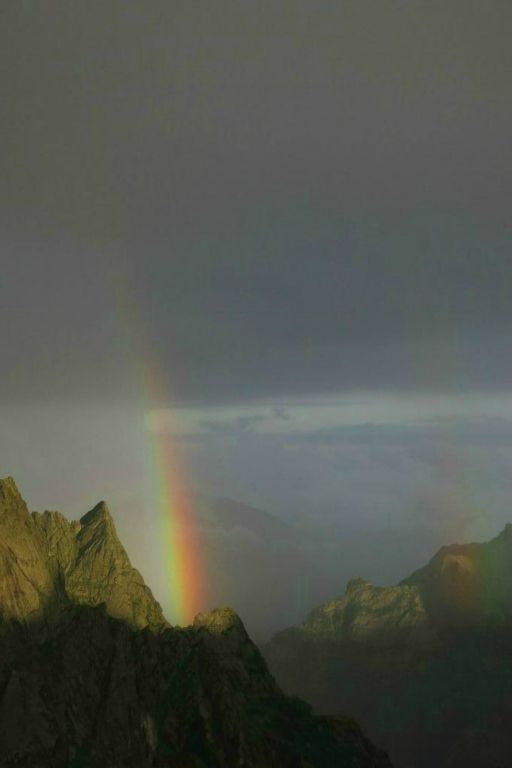 L'orage donne lieu à un bel arc-en-ciel ce soir