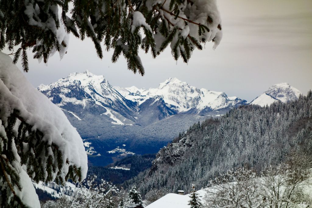 Mais la neige n'est pas stabilisée. Alors... la Pointe d'Orsières à 1750 m, il faut oublier !