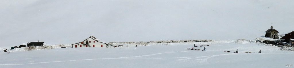 Vue sur le col routier