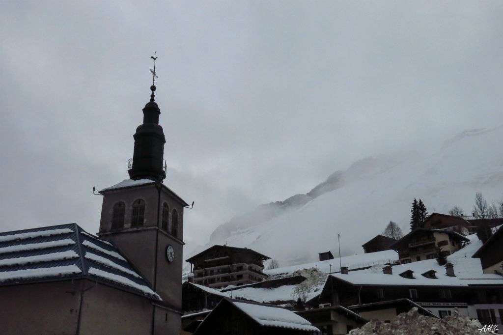 Vue sur le village depuis l'hôtel