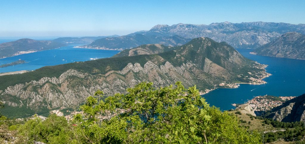 Vue générale sur les Bouches de Kotor