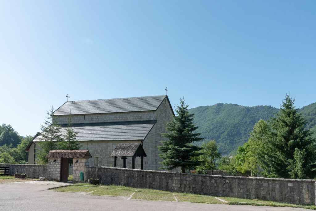 Fin de notre visite privée et guidée par un jeune moine.