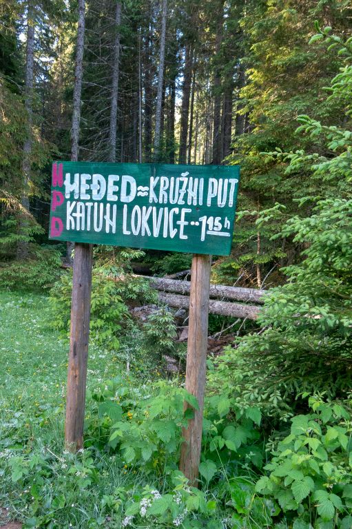 La première étape sera le katun de Lokvice, c'est-à-dire un abri en altitude