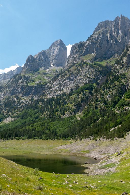 Le lac Cemerikino , ou peut-être la ligne de crêtes qui l'entoure, fait la frontière avec l'Albanie